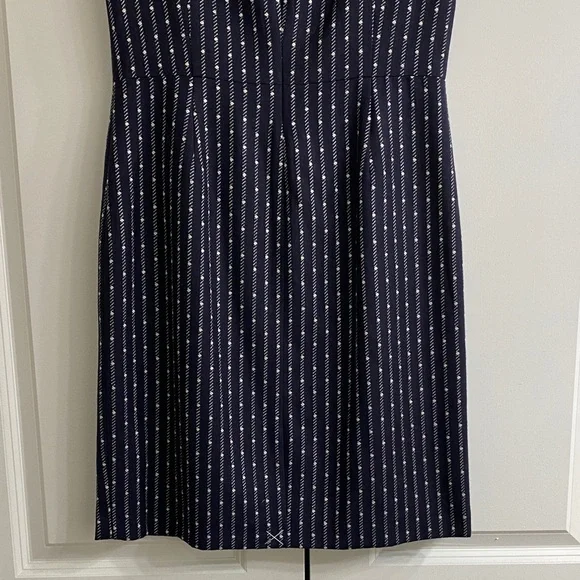 Brooks Brothers Navy Dress with White Dots - Picture 5 of 6